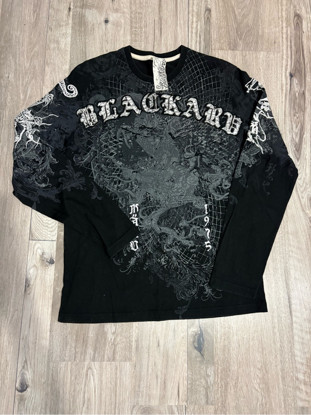 Y2K Black Karu long sleeve shirt
